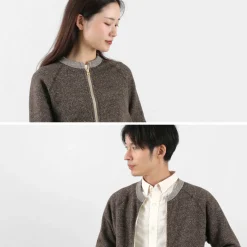 KEPANI / Crew Neck Full Zip Sweat Jacket