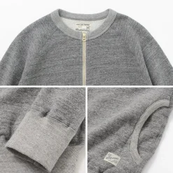 KEPANI / Crew Neck Full Zip Sweat Jacket