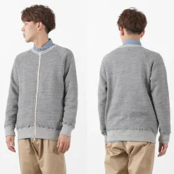 KEPANI / Crew Neck Full Zip Sweat Jacket