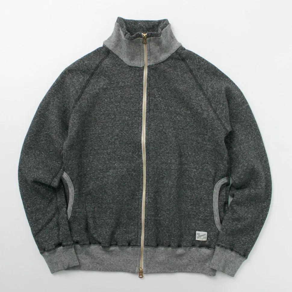 KEPANI / Great Smoky Raffybrushed-lining stand neck sweatshirt jacket