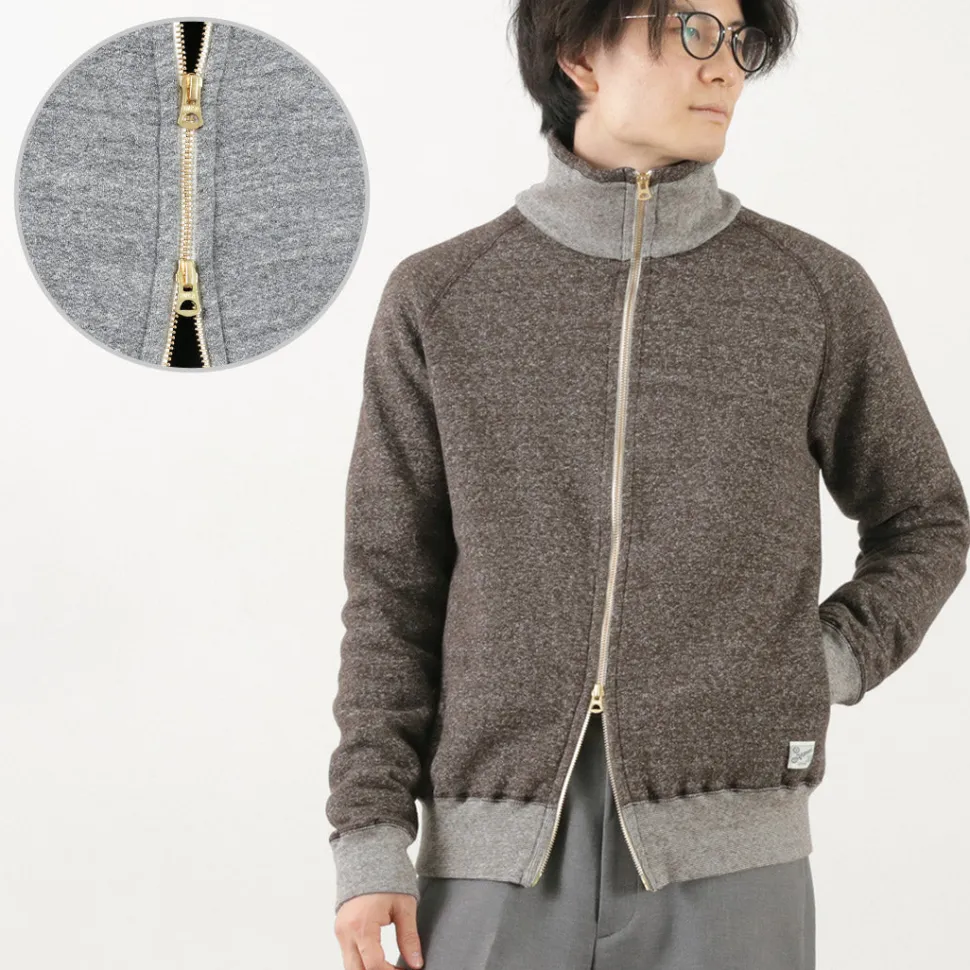 KEPANI / Great Smoky Raffybrushed-lining stand neck sweatshirt jacket