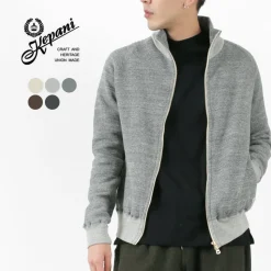 KEPANI / Great Smoky Raffybrushed-lining stand neck sweatshirt jacket