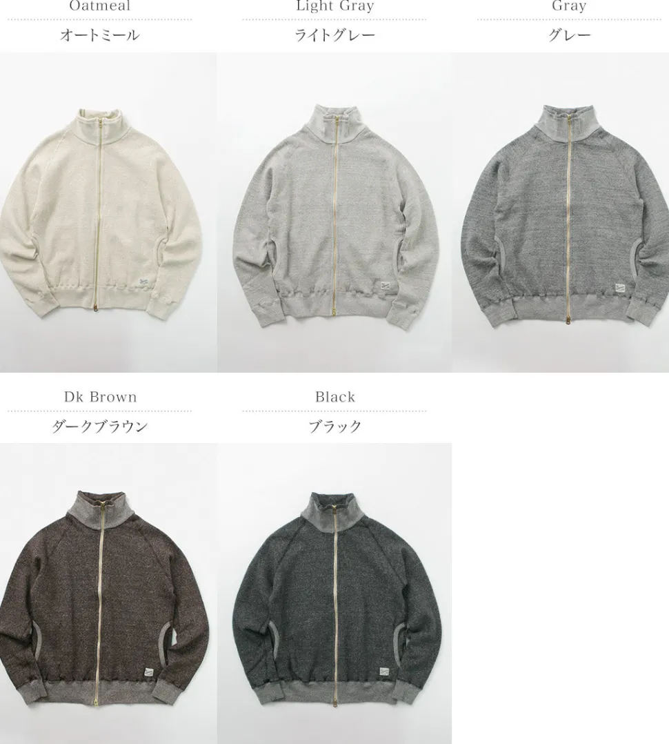 KEPANI / Great Smoky Raffybrushed-lining stand neck sweatshirt jacket