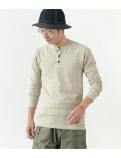 KEPANI / Henley neck long sleeve tee