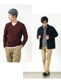 KEPANI / Henley neck long sleeve tee