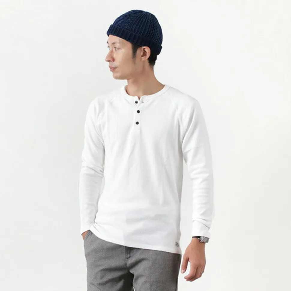 KEPANI / Henley neck long sleeve tee
