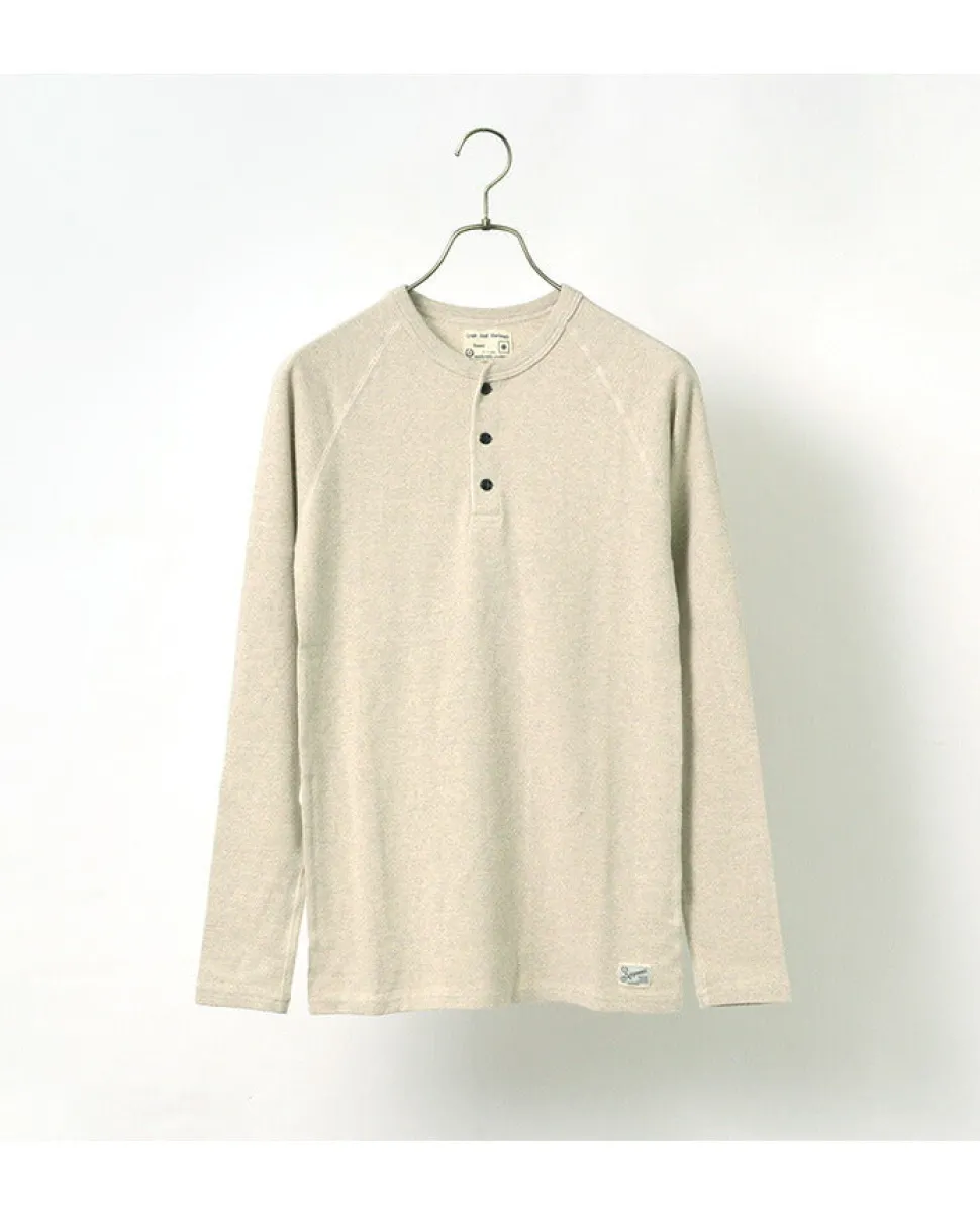 KEPANI / Henley neck long sleeve tee