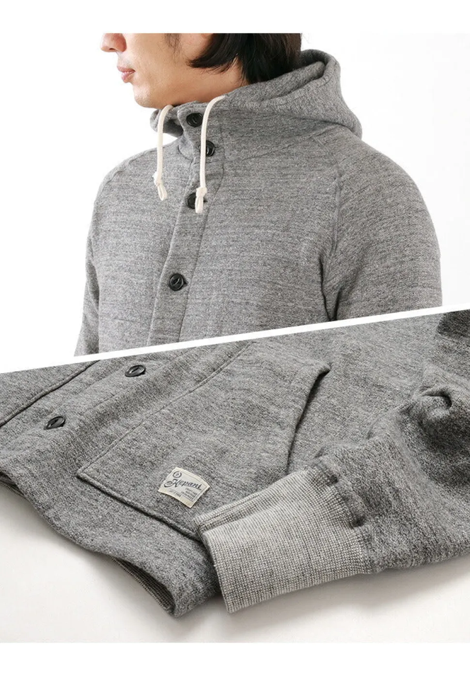 KEPANI / Honolulu / Hooded Sweatshirt Cardigan