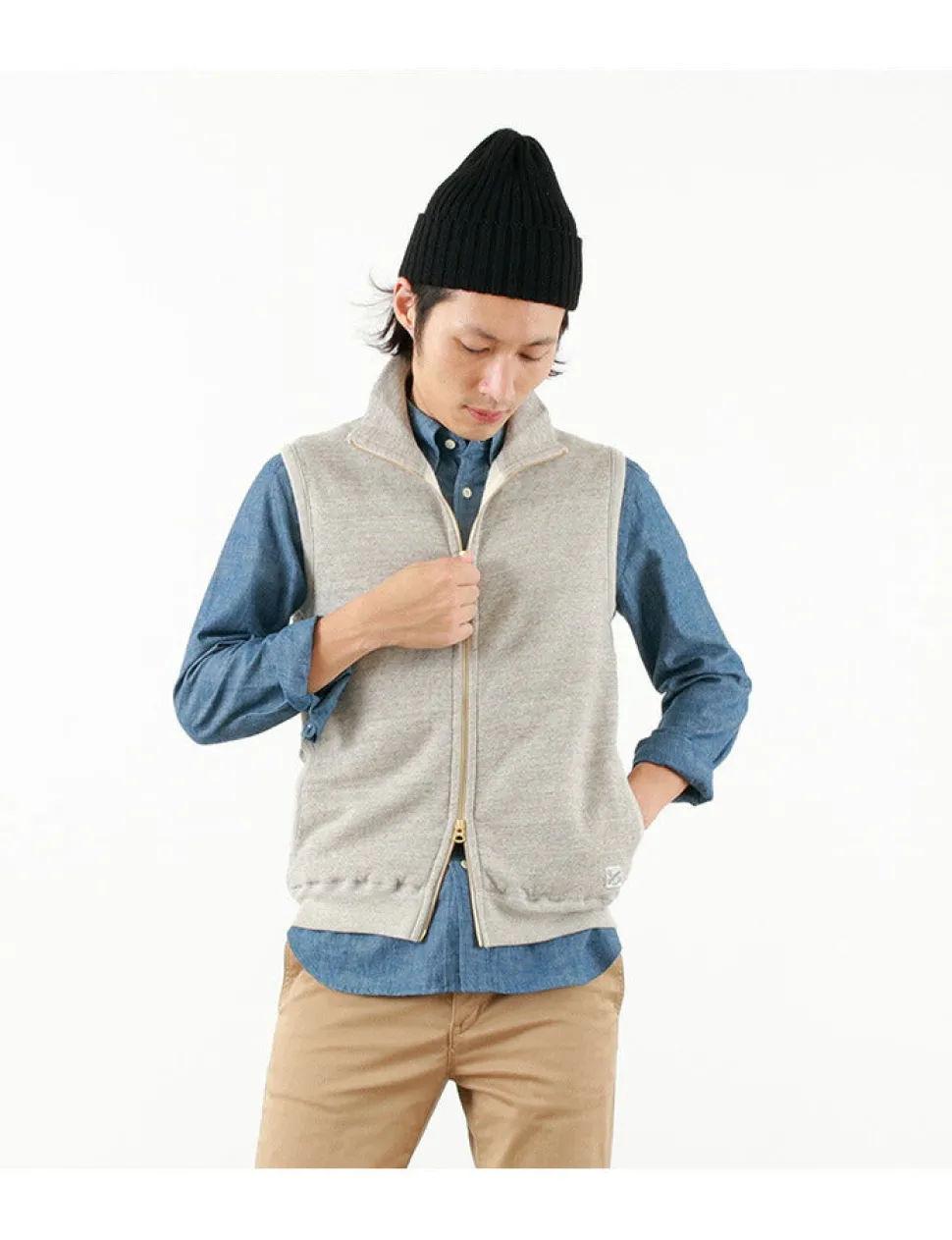 KEPANI / Pinnacle Park Stand Up Neck Sweatshirt Vest