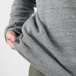 KEPANI / Raffy brushed lining Boat Neck Sweatshirt Basque Shirt