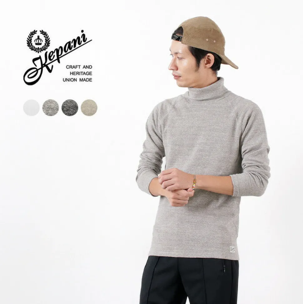 KEPANI / Raffy Stretch Fleece Turtleneck Long Sleeve Tee