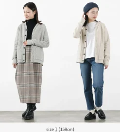 KEPANI / Sunset 2 Raffy brushed-lining sweatshirt cardigan