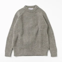 KERRY WOOLLEN MILLS / 7G 1PLY fisherman rib crew neck knit