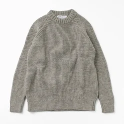 KERRY WOOLLEN MILLS / 7G 1PLY fisherman rib crew neck knit