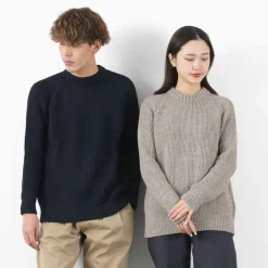 KERRY WOOLLEN MILLS / 7G 1PLY fisherman rib crew neck knit