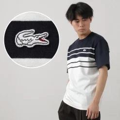 LACOSTE / Stripe T-Shirt