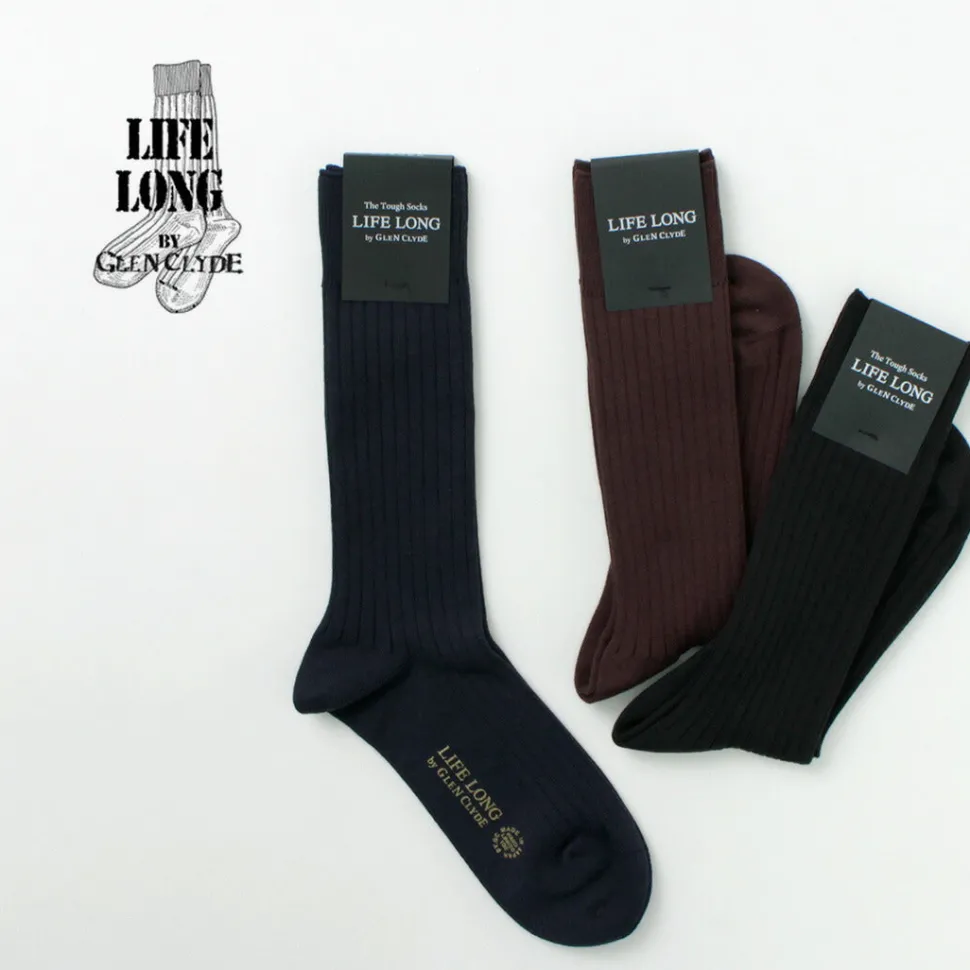 LIFE LONG BY GLEN CLYDE / TS-5 Cotton and Cordura Rib Socks