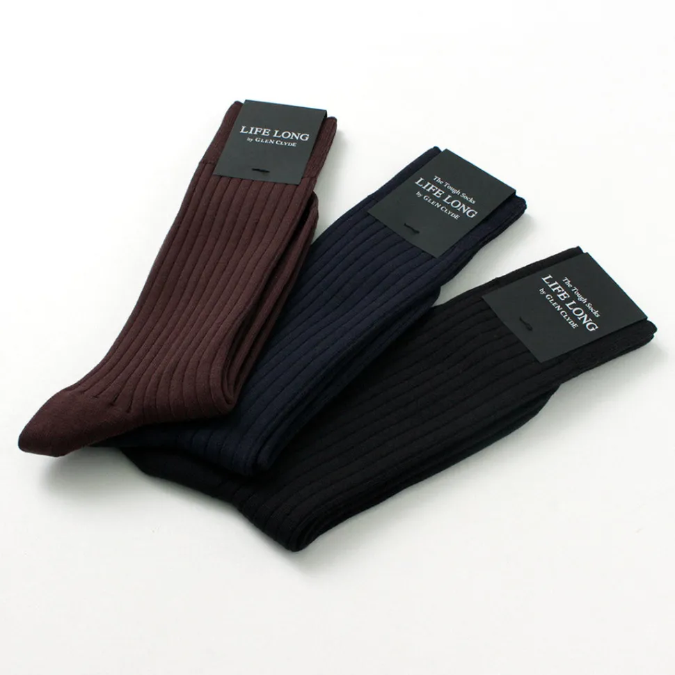 LIFE LONG BY GLEN CLYDE / TS-5 Cotton and Cordura Rib Socks