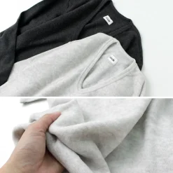 LOCALINA MERIYASU / U-Neck Cashmere Blend Long Sleeve Inner