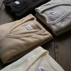LOCALINA MERIYASU / U-Neck Cashmere Blend Long Sleeve Inner