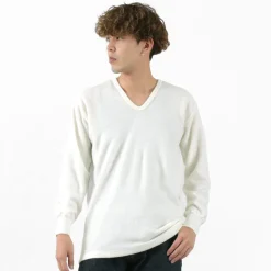 LOCALINA MERIYASU / U-Neck Cashmere Blend Long Sleeve Inner