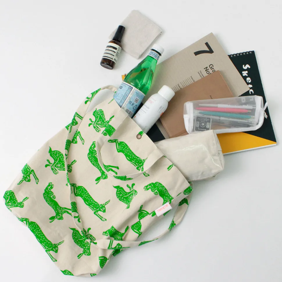 MIKAMI / Cotton twill sling tote bag