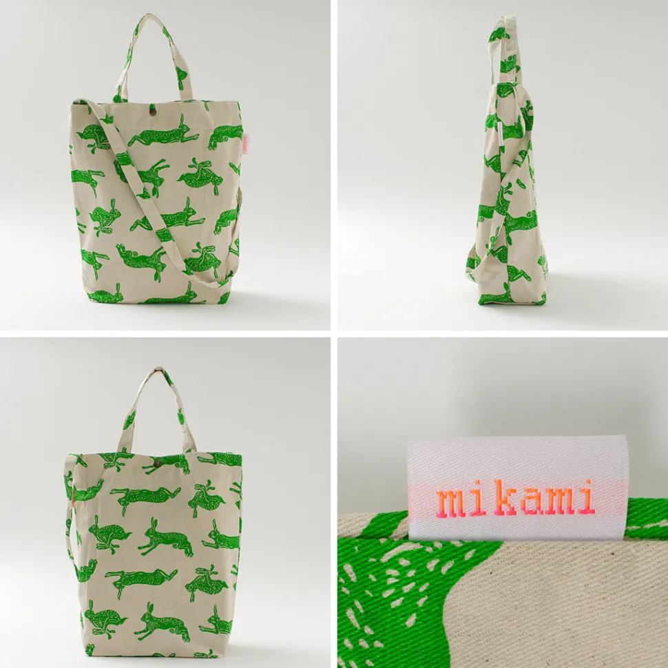 MIKAMI / Cotton twill sling tote bag