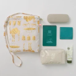 MIKAMI / Printed Nylon Drawstring Bag Shoulder Bag