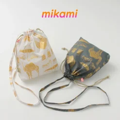 MIKAMI / Printed Nylon Drawstring Bag Shoulder Bag