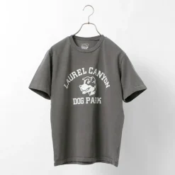MIXTA / Basic crew print T-shirt (dog park)