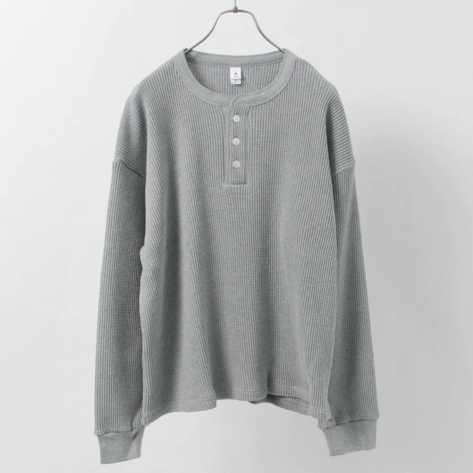 MOC T / Heavy Neon Waffle Henry Neck Pullover