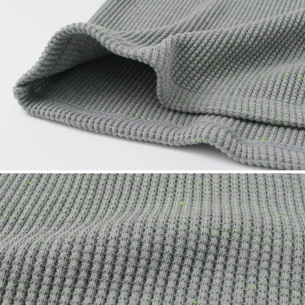 MOC T / Heavy Neon Waffle Henry Neck Pullover