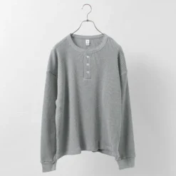 MOC T / Heavy Neon Waffle Henry Neck Pullover
