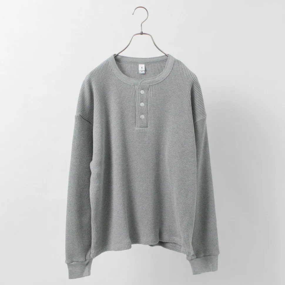 MOC T / Heavy Neon Waffle Henry Neck Pullover