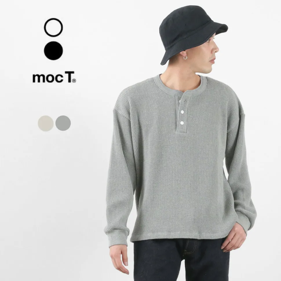 MOC T / Heavy Neon Waffle Henry Neck Pullover