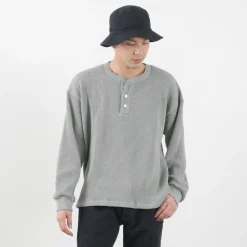 MOC T / Heavy Neon Waffle Henry Neck Pullover