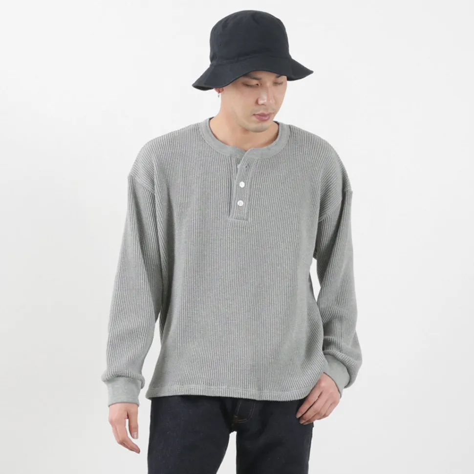 MOC T / Heavy Neon Waffle Henry Neck Pullover
