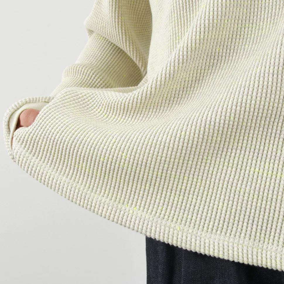 MOC T / Heavy Neon Waffle Henry Neck Pullover