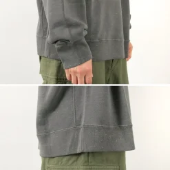 MOC T / Neon Script Loopwheel Overdyed Raglan Long Sleeve Sweatshirt