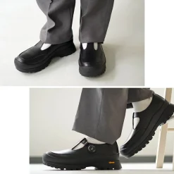 MOLLE SHOES / Free Rock T-Strap Leather Shoes