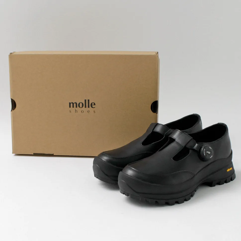 MOLLE SHOES / Free Rock T-Strap Leather Shoes