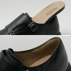 MOONSTAR / Breathable Waterproof Double Monk Strap Leather Shoes