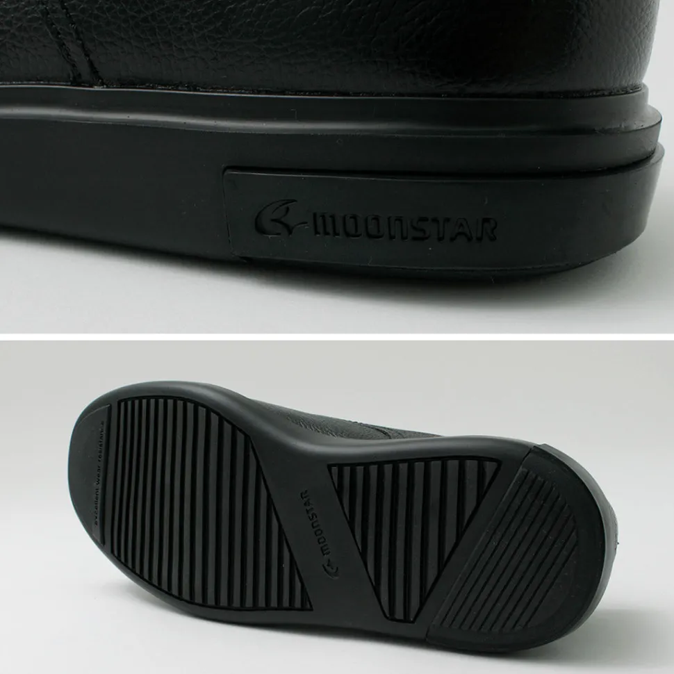 MOONSTAR / Breathable Waterproof Double Monk Strap Leather Shoes