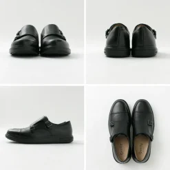 MOONSTAR / Breathable Waterproof Double Monk Strap Leather Shoes