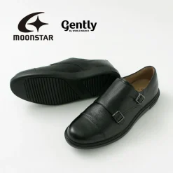 MOONSTAR / Breathable Waterproof Double Monk Strap Leather Shoes
