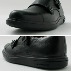 MOONSTAR / Breathable Waterproof Double Monk Strap Leather Shoes