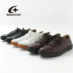MOONSTAR / Leather Court Sneakers