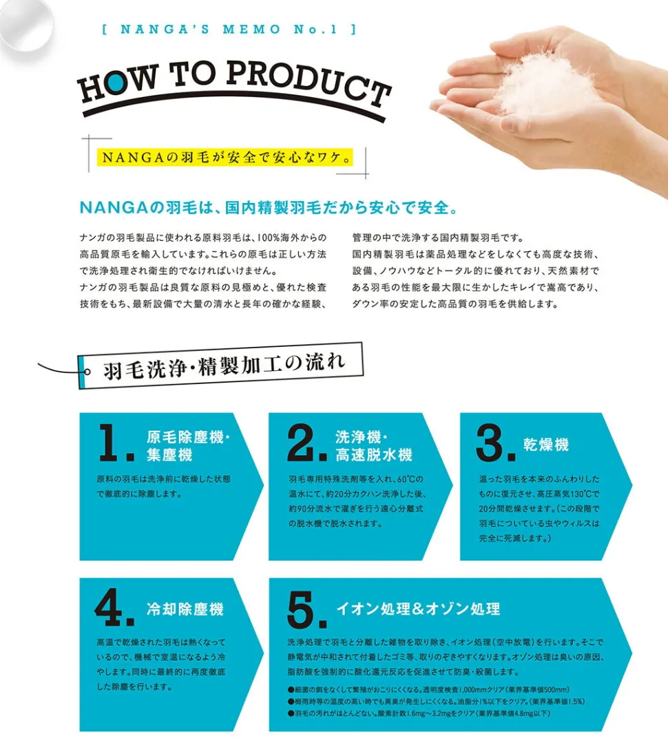 NANGA / Aurora Light Stand Collar Down Jacket