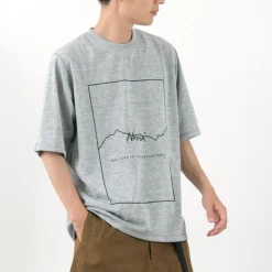 NANGA / Dry Mix Frame Logo Tee