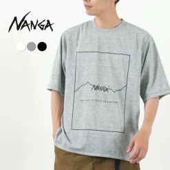 NANGA / Dry Mix Frame Logo Tee